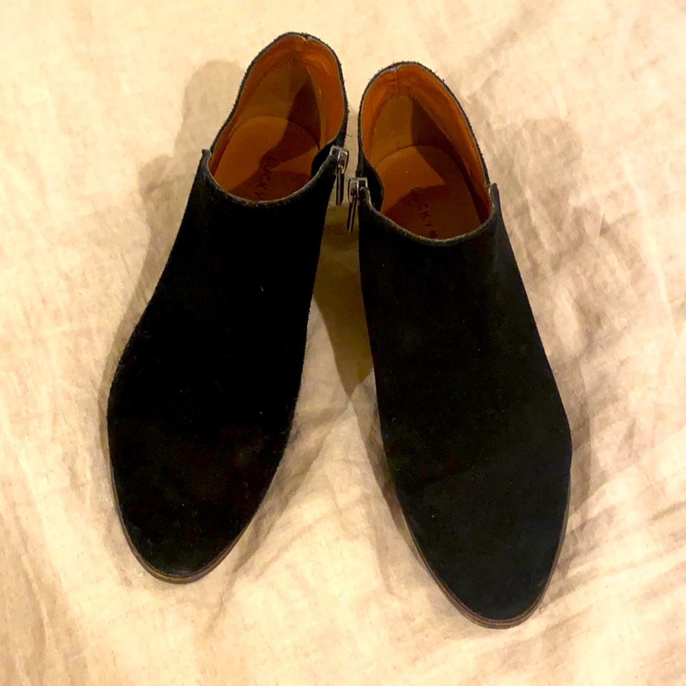 Lucky brand suede booties